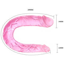 Dupli silikonski dildo BI 40001-14